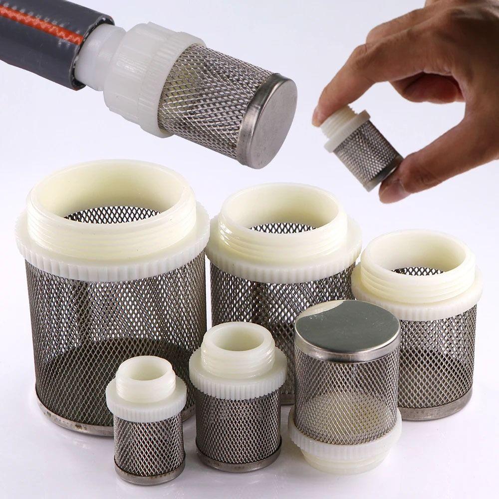 1Pcs Water Clean Hose Filter Joint Percolator 304 Stainless Steel Mesh Screen Filter 1/2" 3/4" 1" Water Pump Fitting Net Filter