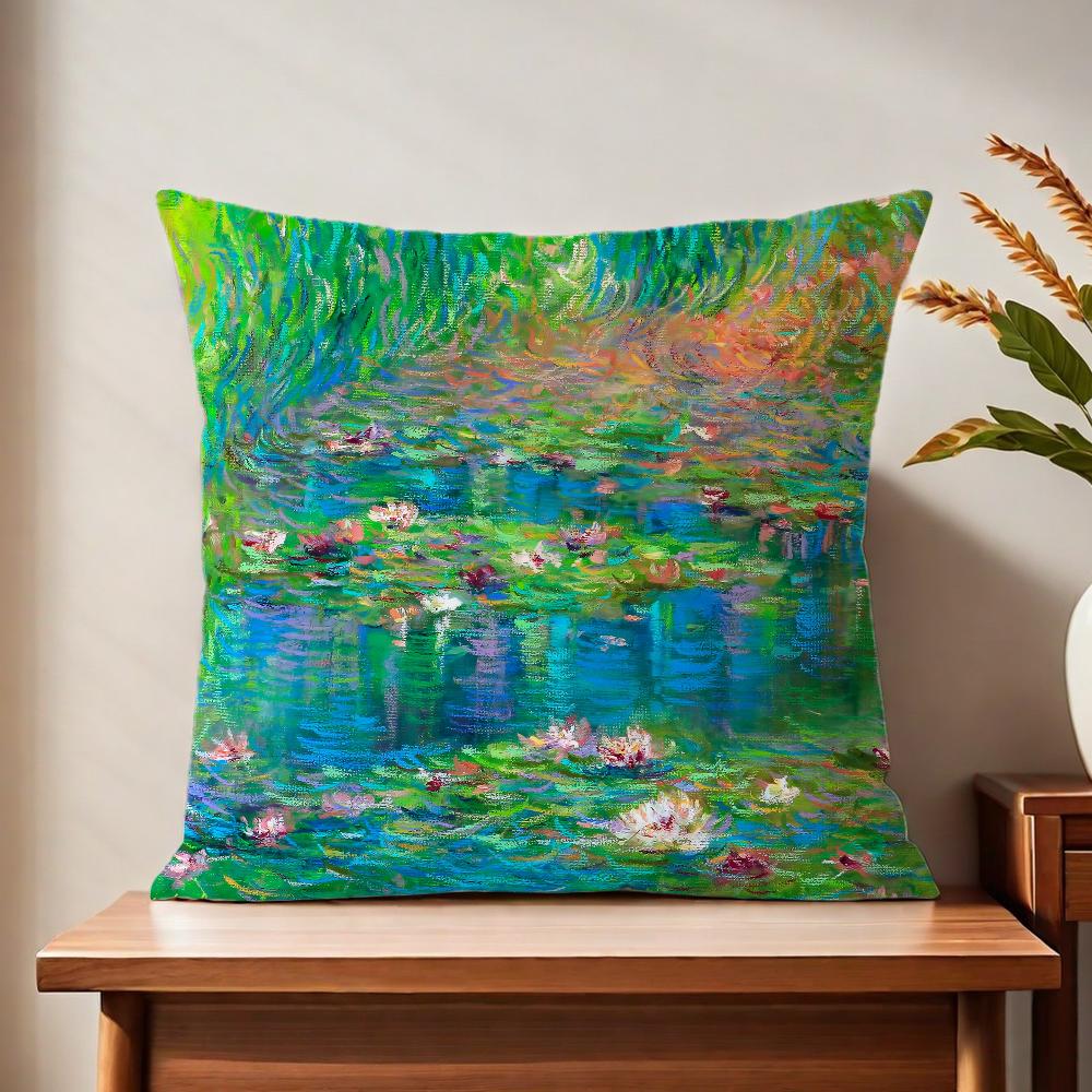 

Art CClaudes MMonett cushion cover For Pillow Printing Sofa Decoration Home Car Room Coffee Shop Office Nordic Simplicity 30x30 cm