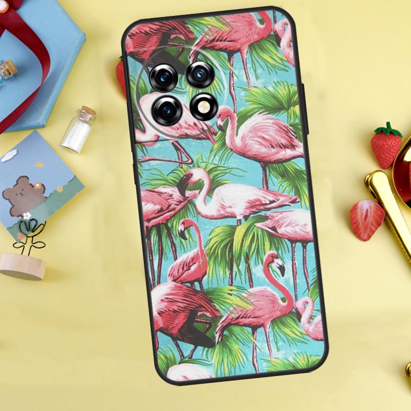 Rosa Rotes Flamingo-Case Für OnePlus Nord 5 CE 2 3 4 Lite N20 N30 OnePlus 15 12R 13R 13 12 11 10 10T 13T Hülle