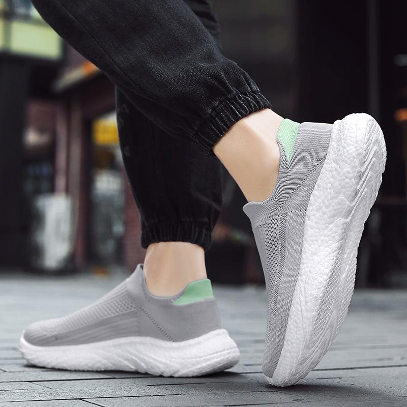 Кроссовки мужские летние дышащие сетчатые кроссовки с попкорновой подошвой мужские — фото 4