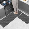 Seven-Striped Non-Slip Waterproof Floor Mat: Full Coverage for Kitchen and Entryway.