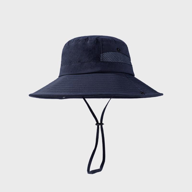 Summer Outdoor Water-Repellent Mountaineering Fisherman Hat Men's Big Head Thin Quick-Drying Hat