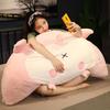 Cartoon Cat Ass Bedside Pillow Bedroom Pig Butt Waist Pillow Tatami Back Throw Pillow Seat Waist Cushion