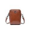 Women's Summer Versatile Small Shell Bag Cowhide Leather Purse Bag Simple Commuting with Crossbody Bag Ladies Cell Phe Pocket