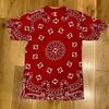 Used Supreme Bandana T-shirt Red