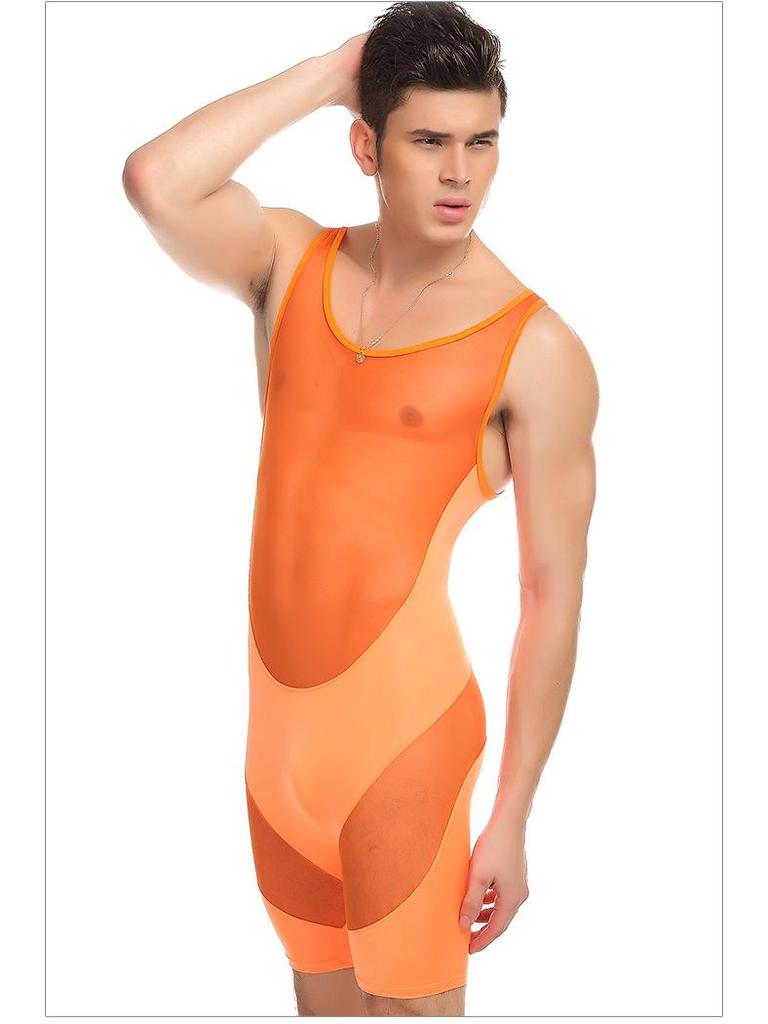 Men's Nylon & Mesh Sexy Stylish Comfortable Jumpsuit