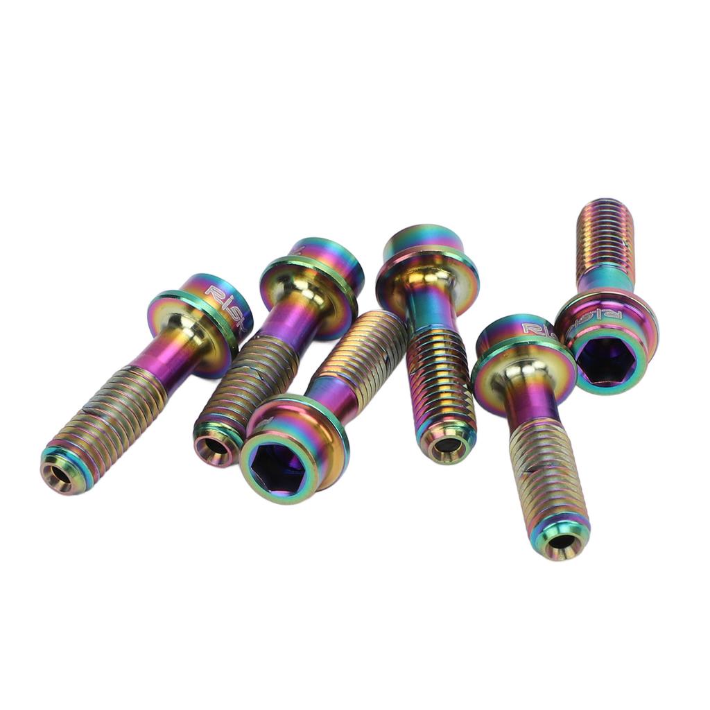 6Pcs M5x18mm Bike Fixed Stem Bolts Bike Brake Lever Fixing Bolts for Mountain Road Bike Colorful