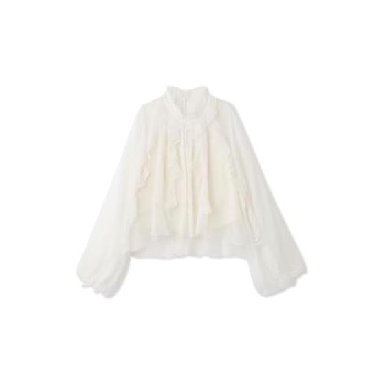 SNIDEL Ruffle Frill Blouse SWFB254340 Women s