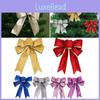 Elegant Christmas Ornaments With Glittering Bow Decorations For Holiday Cheer