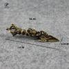 Retro Copper Buddha Instrument Dragon Head Just Vajry Pestle Puer Tea Knife Ornament Home Decoration Antique Brass Desk Decor