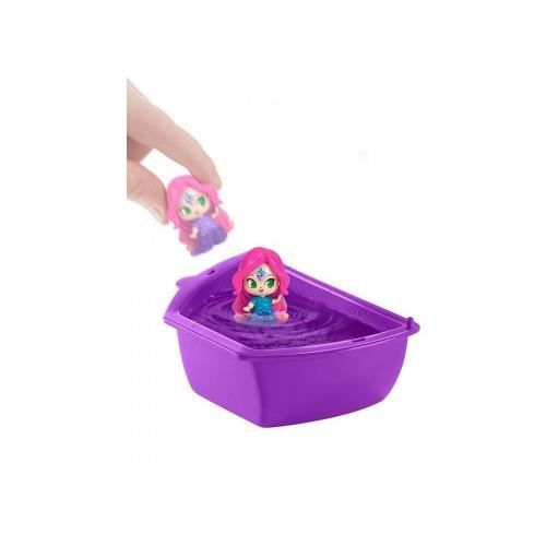 Yacht des Génies - MATTEL - 22cm - 5 mini génies - Changement de couleur - 3 espaces de jeux