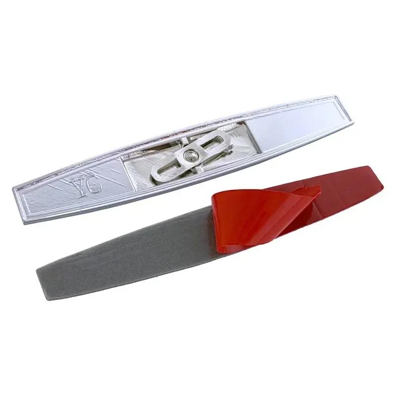 2pcs x Metal Car Front Side Fender Emblem Badge Decals Accessories For Blue Efficiency W204 C200 E200 Elegance Sticker