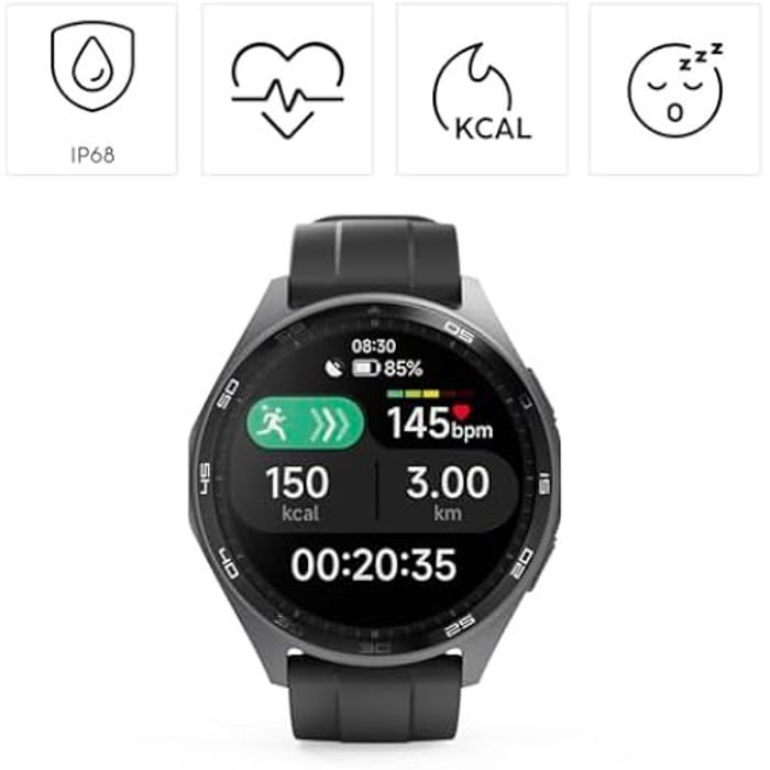 Montre connectée - Hama - 7010 - GPS Intégré - Écran AMOLED 1,43" - IP68