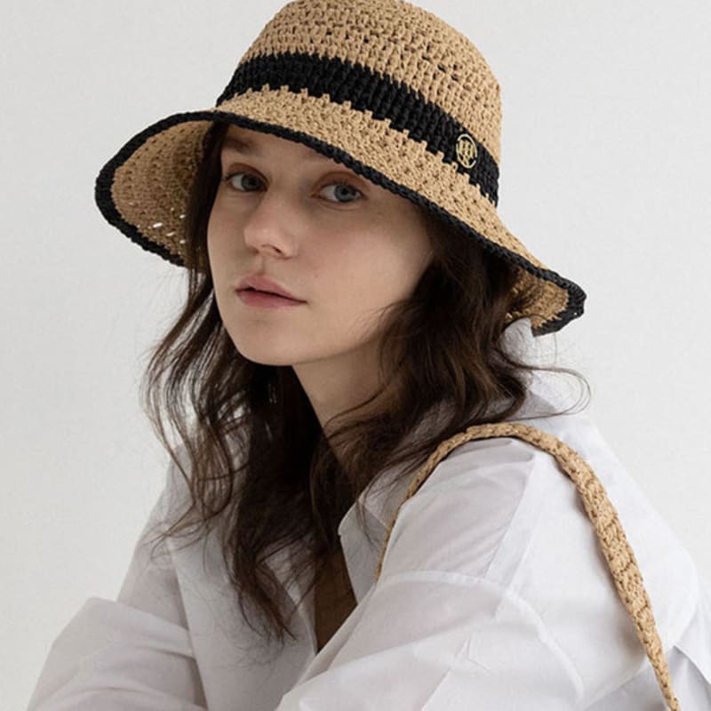 

ШЛЯПА-ПАНАМА POHIES ШИРОКАЯ - БЕЖЕВАЯ/НЕЖНО-РОЗОВАЯ/, ЧЕРНАЯ ПОЛОСКА black Stripe