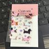 Cute Cartoon Dachshund 3D Jelly Stickers with Transparent Resin Gel Self-Adhesive Decoration for DIY Phone Cases Computers