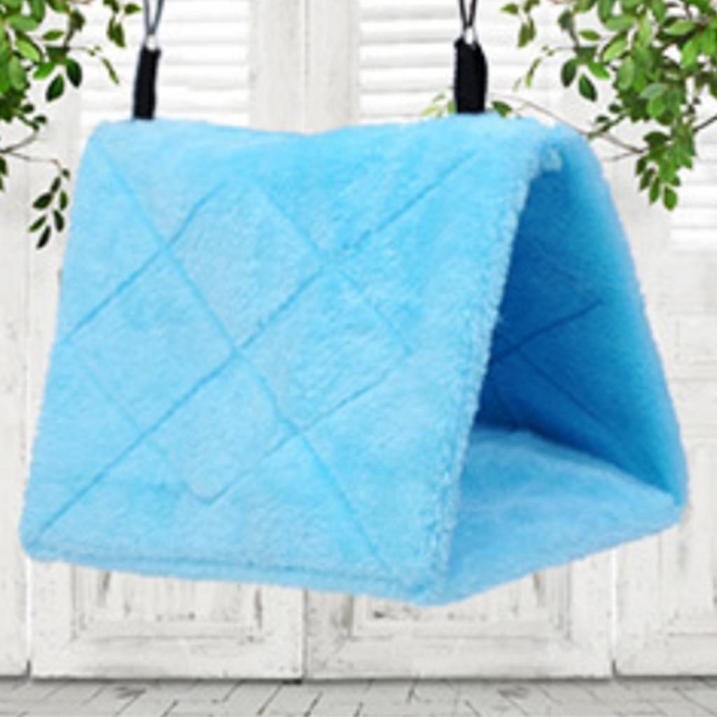 Warm Bird Parrot Nest Soft Plush Bird Parrot Hammock Warm Hanging Bed For Pet Cave Cage Hut Tent Toy House for Small Animals