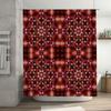 Modern Bathroom DecorStylish Red Blue Geometric Shower Curtain with White Accents Perfect for Creating a Luxurious Spa-like Expe