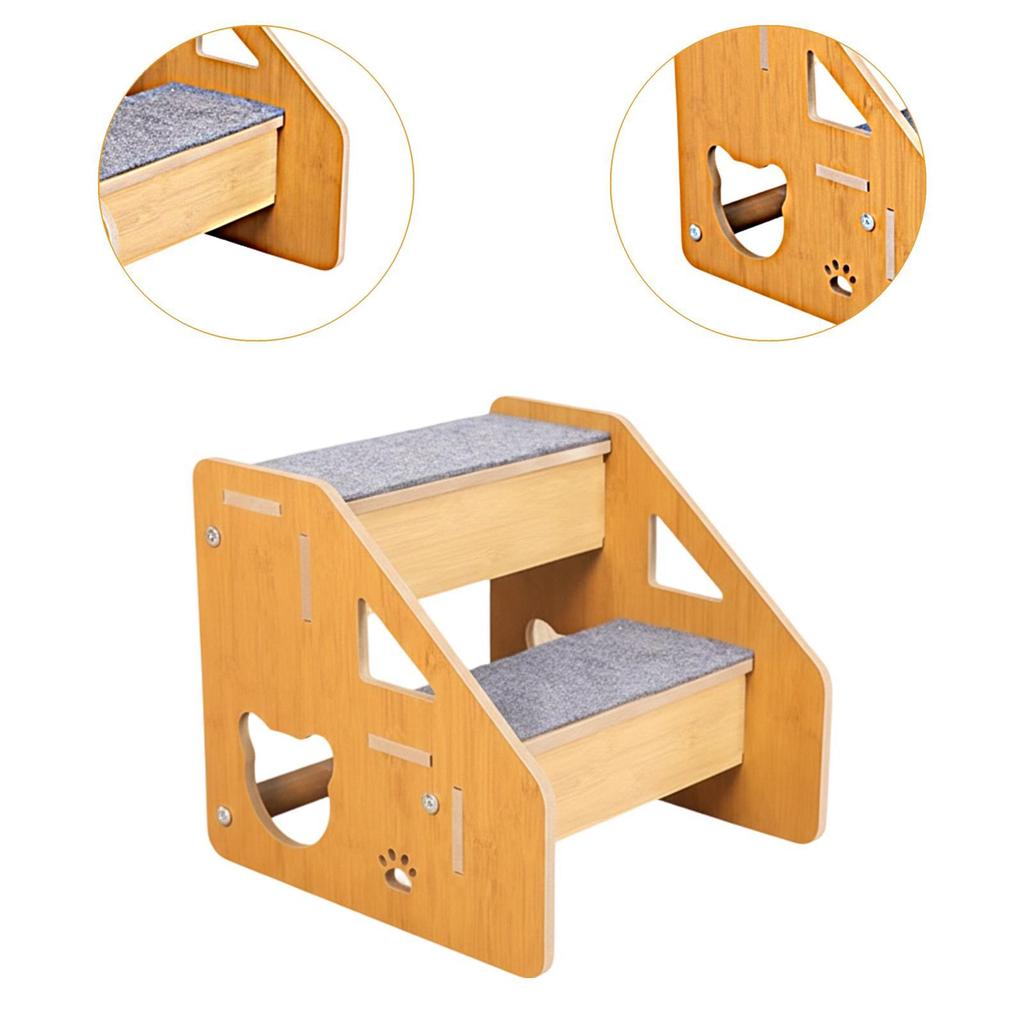 Cat S Dog Ramp Ladder Step with Anti Slip Material Ready to Use for Small Senior Pets Window Sills