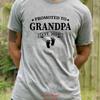 Promoted To Grandpa T Shirt Fathers Day Gifts Mens Husband Dad Tee Vintage Washed Streetwear Slightly Top For Everyday Wear