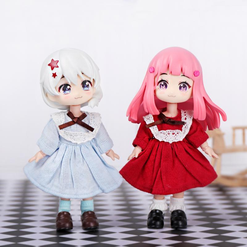 Ob11 Doll Lolita Dress Dress Collection Clothes Set for Obitsu11 GSC Molly 1/12 Doll Clothes Doll Accessories New 3 Color Cute Action