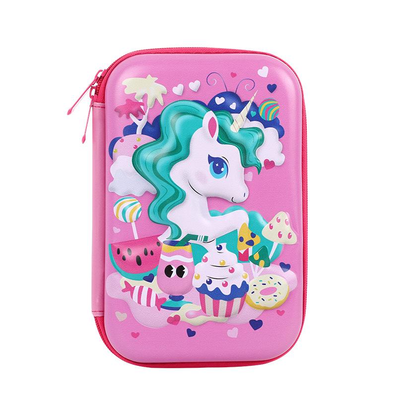 Eva 3D Cube Large Capacity Pencil Case Children'S Multifunctional Stationery Waterproof Pencil Box For Students Office Supplies