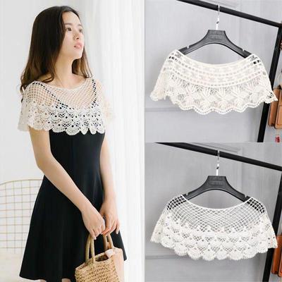 Summer Korean Style Sleeveless Lace Shawl Cardigan Women's Versatile Hollow Out Cover-up Jacket