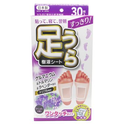Odświeżający plaster na stopy lawendowy Wyprodukowano w 30 sztukach T.H.T. Arkusz, Typ One-Touch, Zapach, Japonia,