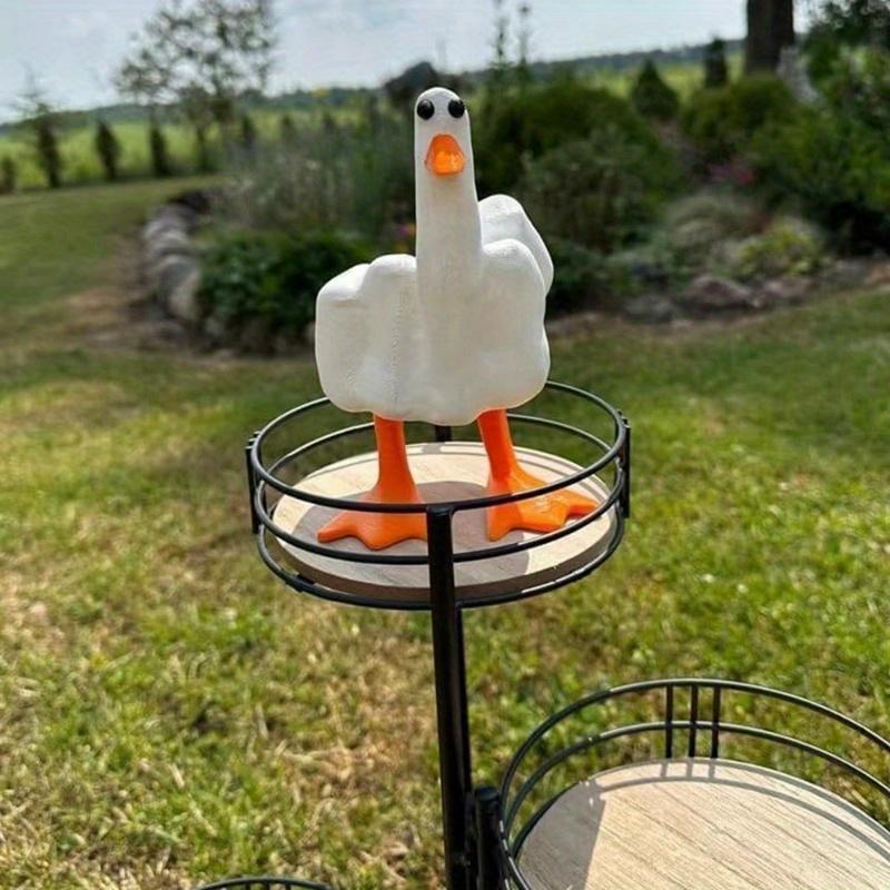 1pc, Duck You" Resin Statue - Modern Home Decor, Perfect for Valentine's, Easter Day Gift.