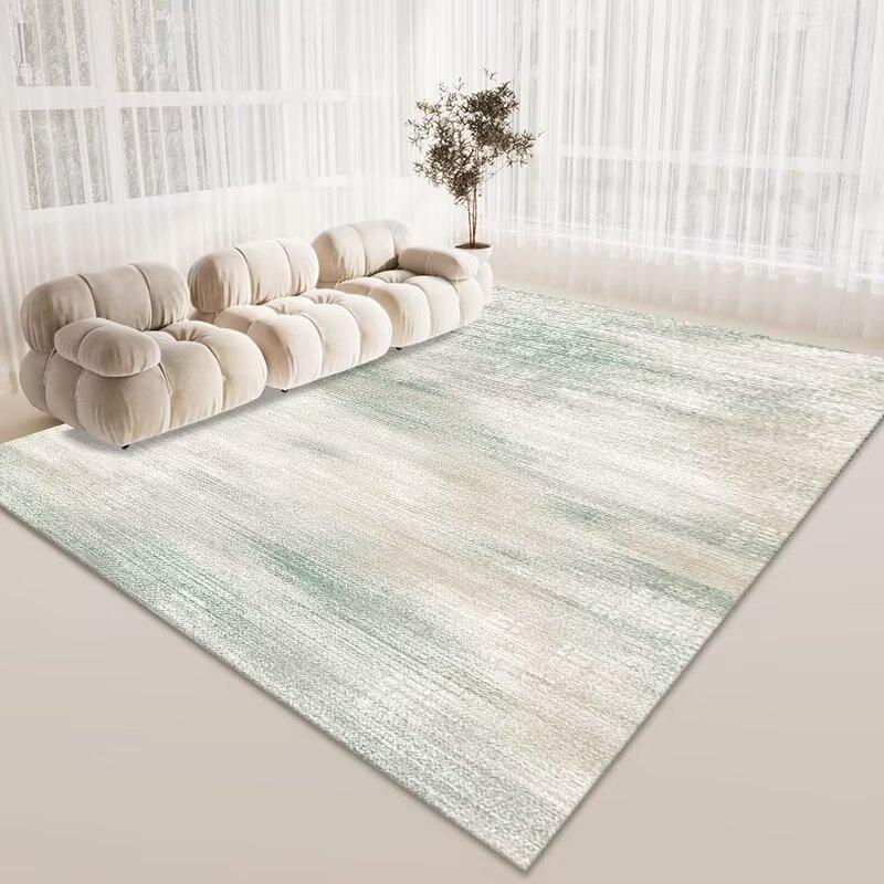 Wind Living Room Coffee Table Carpet, Room Bedroom Crystal Velvet Floor Mat, Home Dirt-Resistant Large Area Full Floor Mat