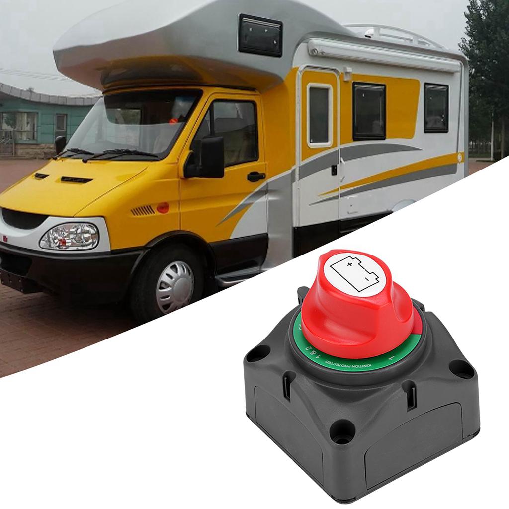High Current Three Speed Power Off Switch Disconnect Isolator Battery Switch for RV
