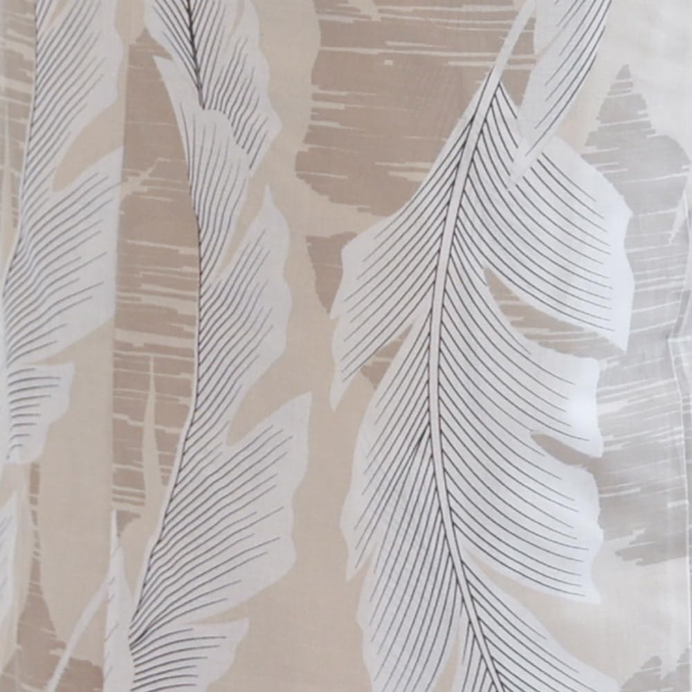 Kimono Yukata Heiko Obi 2 Piece Set Beige Leaf Basho Classic Pattern Mode Retro Yukata [Kyoto Yuzen] (Beige)