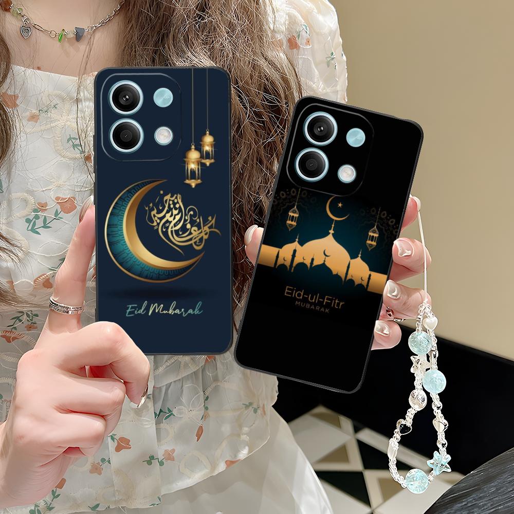 Eid Mubarak Mobile Phone Case for POCO M7 M6 M5 M4 M3 X7 X6 X5 X4 X3 Pro GT 5G Colorful Printing Cover Cellphones Cover Pretty