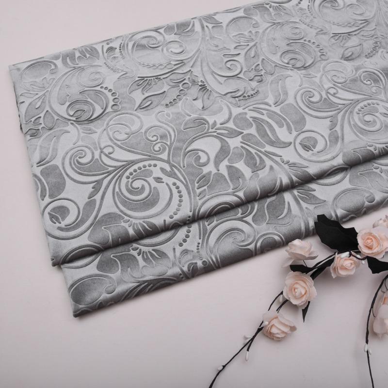 Solid Color 3D Embossed Velvet Fabric for DIY Sewing Curtain Pillowcase Cushion Cover Wedding Background Furniture Upholstery
