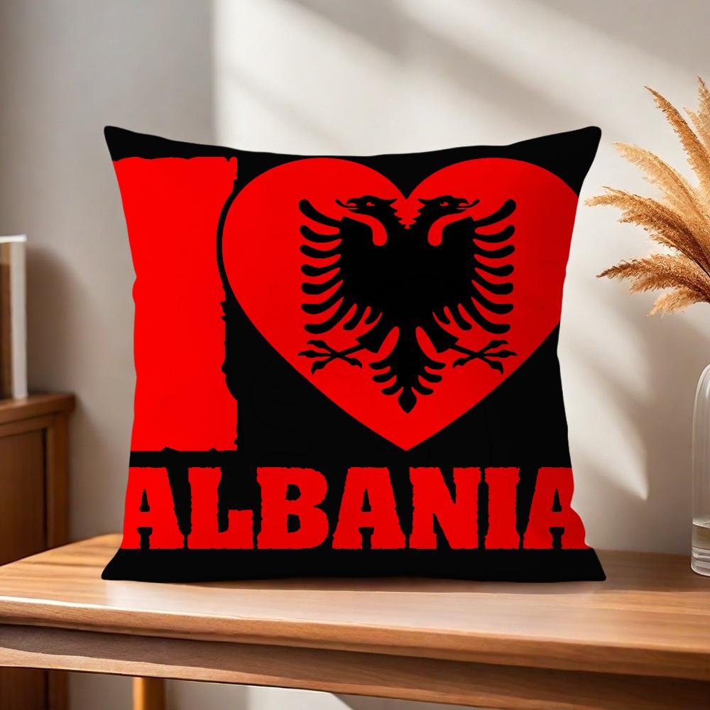 

Удобная мягкая наволочка для дивана с флагом Албании, для гостиной, домашнего офиса, декор и защитные чехлы 30x30CM(12x12in)