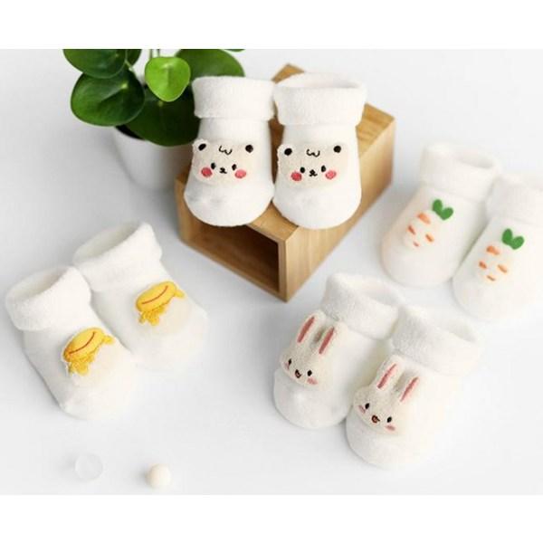 Mom’s Nature Infant Character Doll 3D Socks, Korean Baby Products