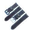 Handgemachtes Retro 22mm 24mm 26mm rauchgraues Crazy Horse Echtleder Armband Armband ersetzen für PAM Panerai Uhrenarmband