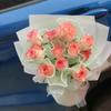 4m Bouquet Roll Multiple Color Mesh Wave Yarn Pretty Packaging Lace Paper  For Wedding Party
