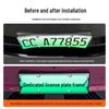 2026 Jihu S3 Green ABS Full Edge License Plate Frame - New Energy Upgrade