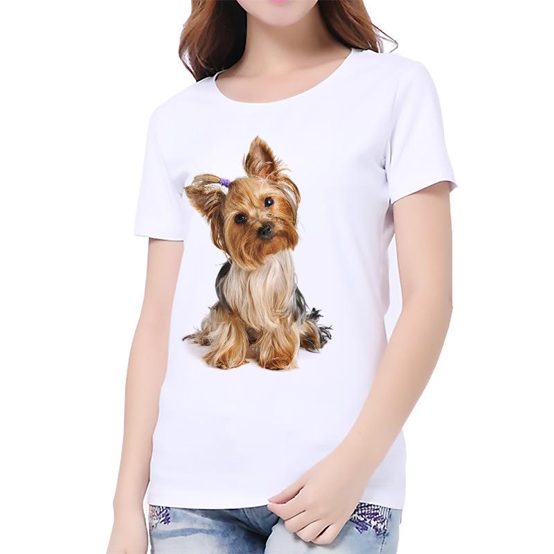 

Женская повседневная футболка с принтом кошки и собаки, белая XXXL