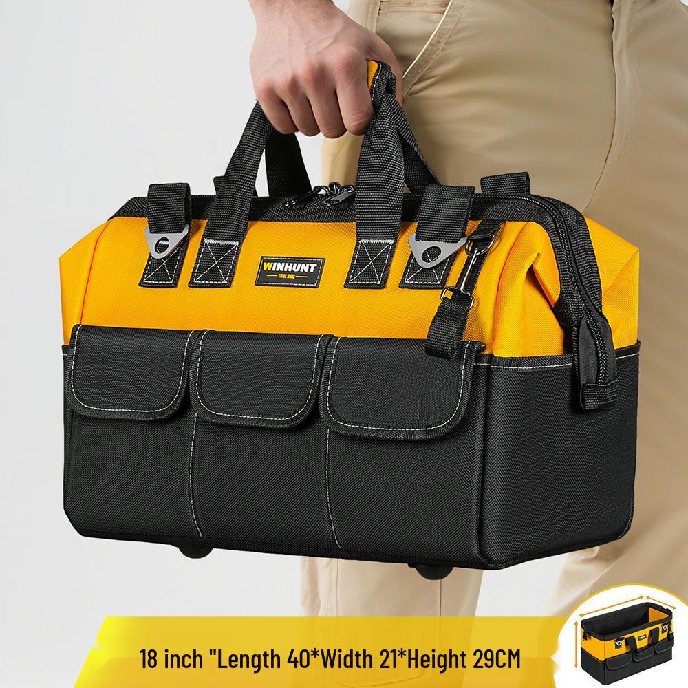 Everwiner Durable Canvas Tool Bag for Woodworking and Car Repairs