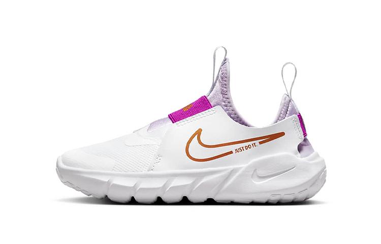 

Nike Flex Runner 2 Comfortable Slip Resistant Abrasion Resistant Low top Kids Running Shoes White DJ6040-101 29.5