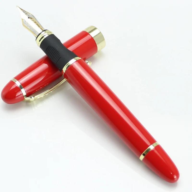 JINHAO X450 Luxus-Füllfederhalter Schwarz mit Goldener 18kgp Breiter Feder 22 Farben und Tinte Geschenkstifte