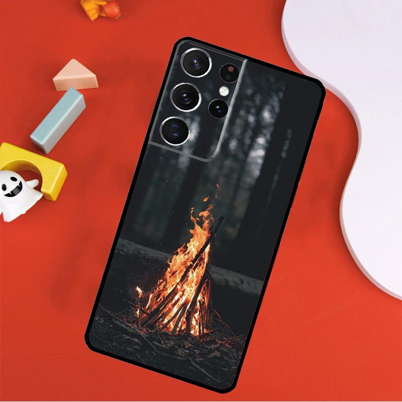 Camping Nature Phone Case For Samsung Galaxy S25 Ultra S24 Ultra S9 S10 S20 S21 S22 S23 Plus S24 FE Cover