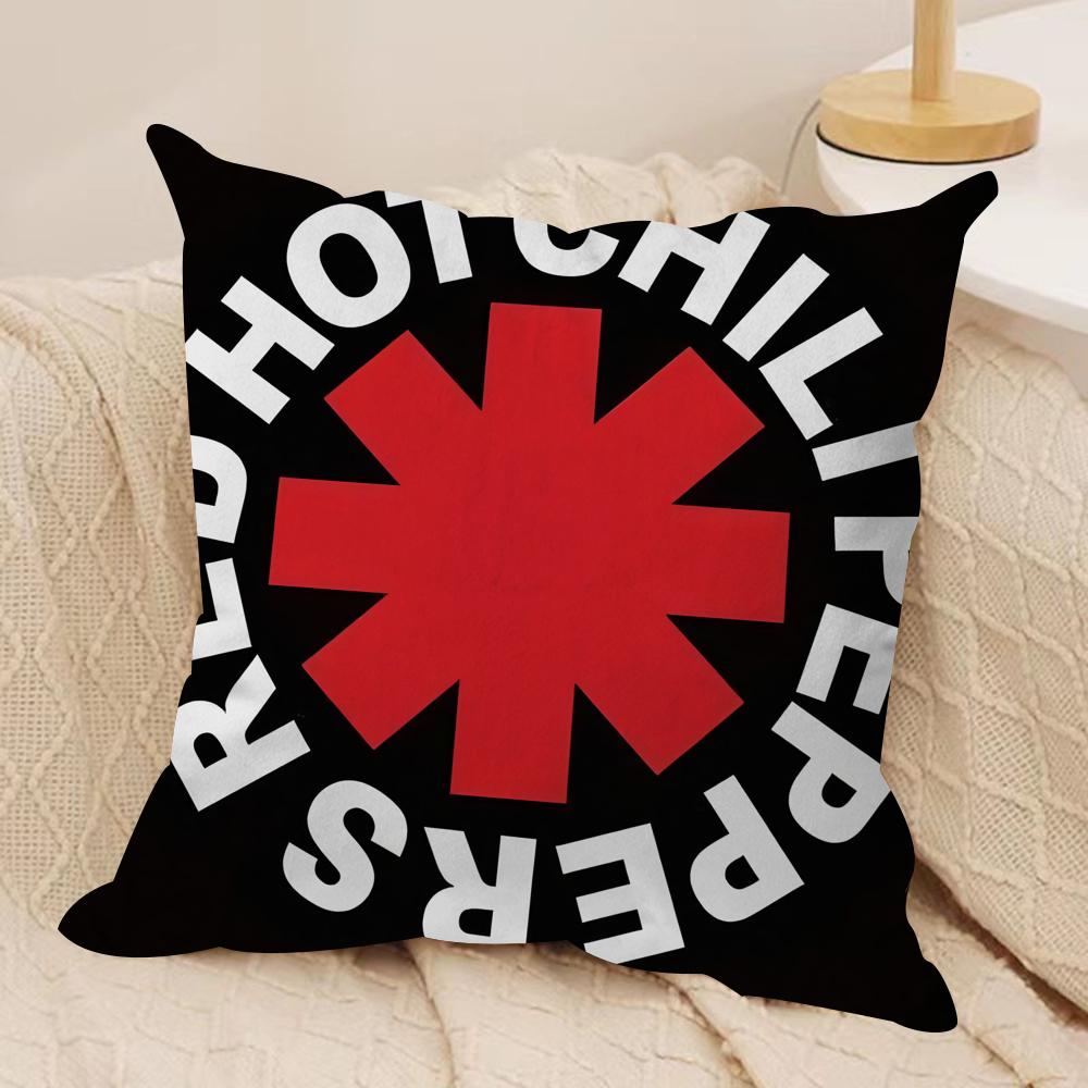 

Hot Chili P-Peppers Band Cushion Cover Soft Plush Fabric Double-Sided Printed Sofa Cushion Cover for All Seasons Home Decor Gift 30cmx30cm