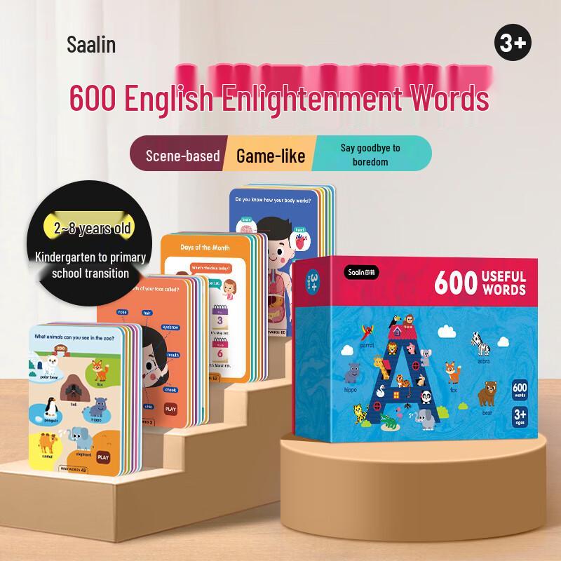 Saalin Kids English Learning Flash Card Kit