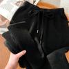 Australian First Shear Wool High-Waist Wide-Leg Women's Pants - Soft & Casual for Autumn and Winter.