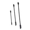 3pcs Spatula Food Grade Silicone Double Head Fruit Jam Cream Makeup Spatula for KitchenBlack