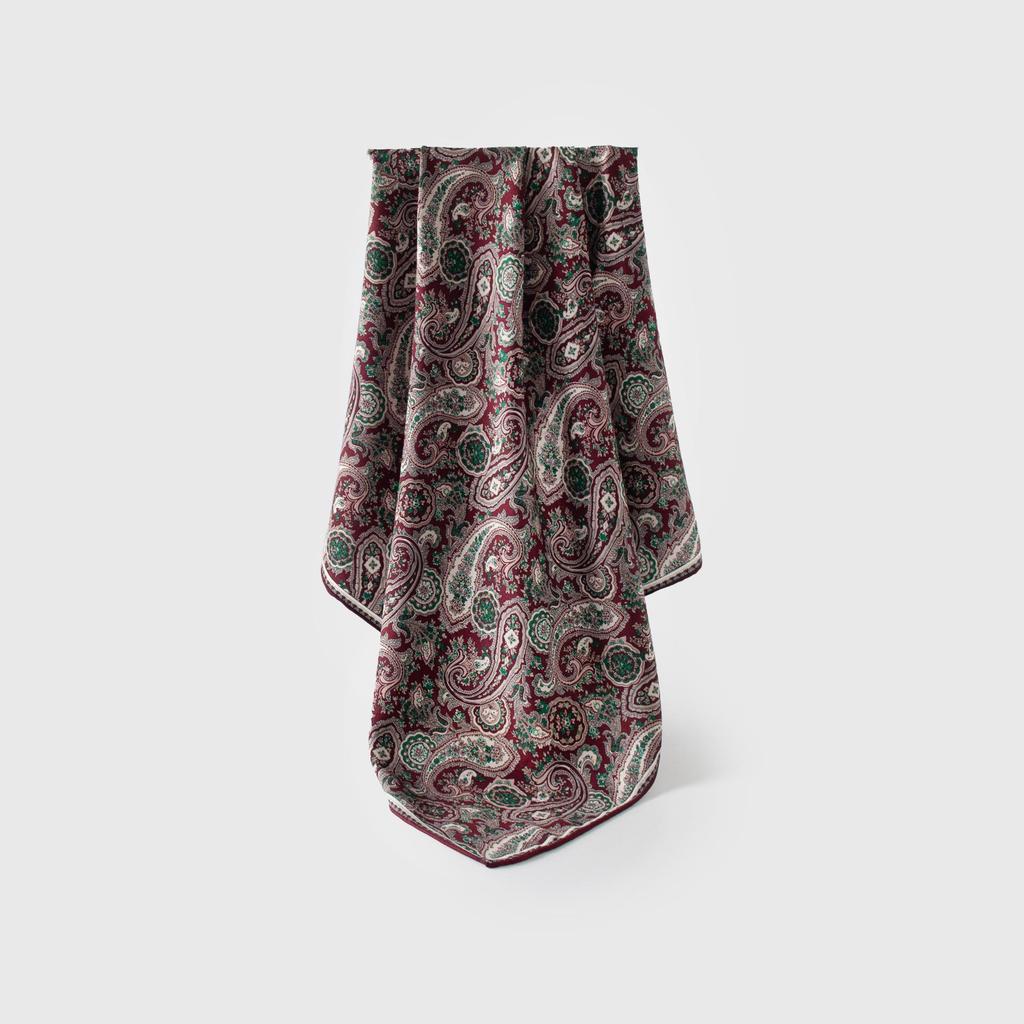 Elegant Dual-Sided Wool Scarf: Versatile Fashion Shawl for Ladies