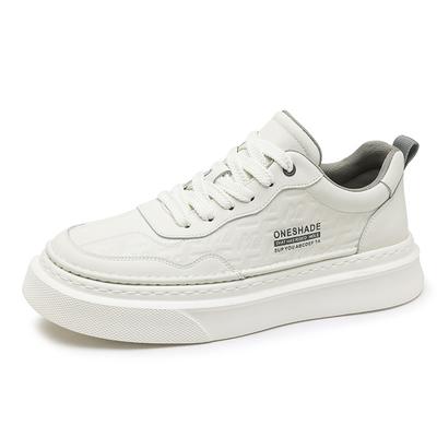 Mode Mode Leder Freizeit-Sneakers für Herren Designer Weichsohlige Herren-Board-Schuhe Frühling Herbst Outdoor-Sportarten Zapatos De Hombre