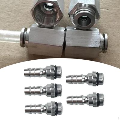 Single Action Air Pipe Connector Multipurpose Lightweight Sturdy Airbrush Adapter for Injectors